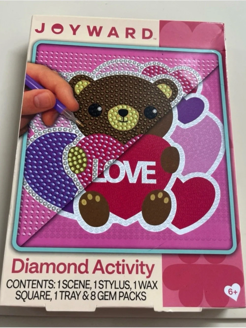 Kids Diamond Activity Kit - Pink Bear Love Design